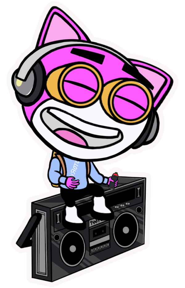 GYB BOOMBOX STICKER